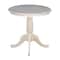 International Concepts Round 30 in Round Top Pedestal Table, 28.9 inH, Unfinished, 30 W, 30 L, 28.9 in H, Wood, Unfinished K-30RT - alternate 3